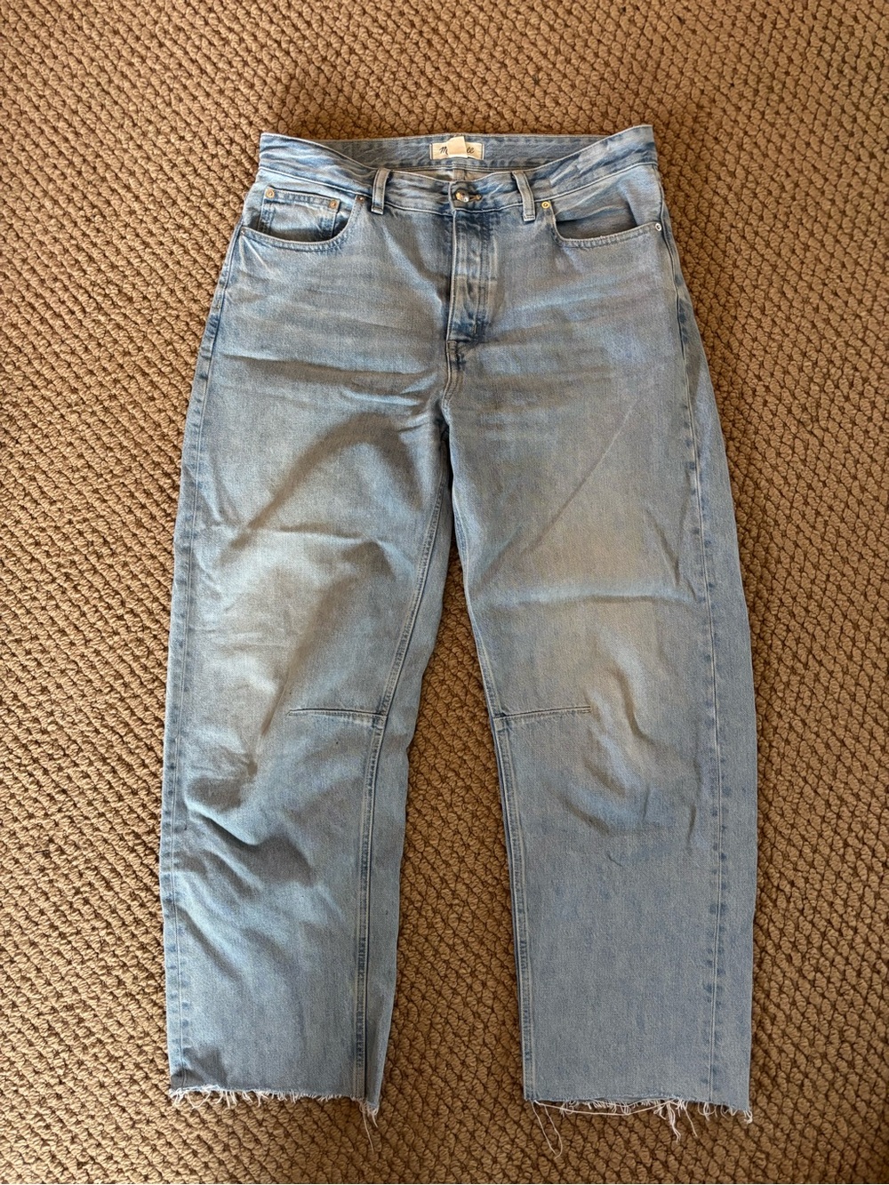 Madewell Light Blue Relaxed Barrel Jeans 29T